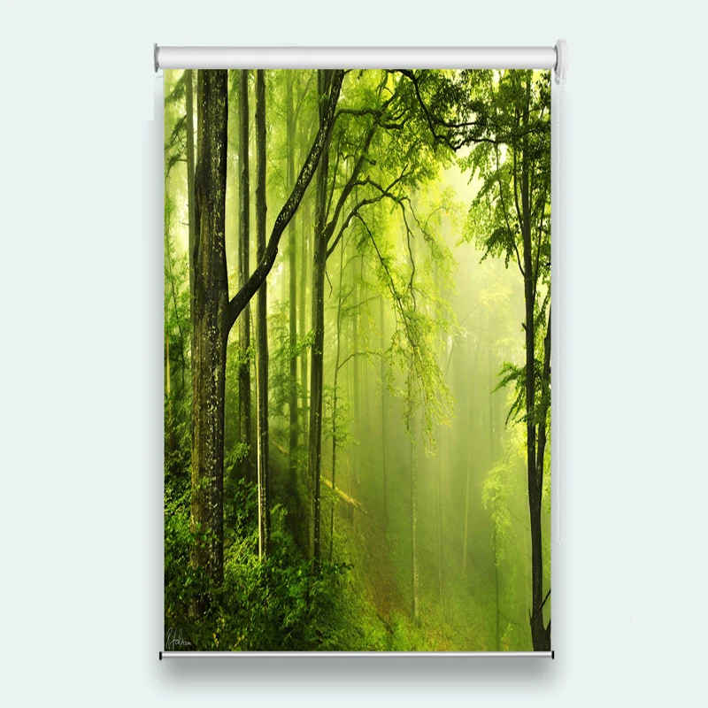 

Window Treatments Blackout Blinds Curtains Roller Curtains For Home Wall Decor Forest Eco-Friendly Blinds