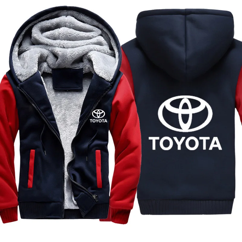 Толстовки для мужчин автомобильный логотип Toyota куртка с принтом Мужская