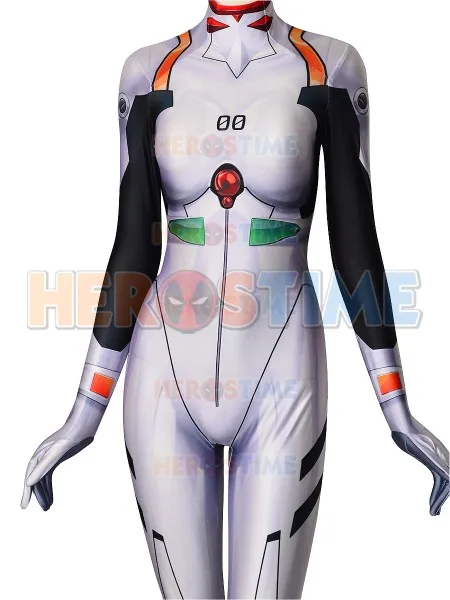 Горячая Распродажа, маскарадный костюм для девочек Ayanami Rei, 3D принт, спандекс, Zentai, боди, костюм на Хэллоуин для женщин