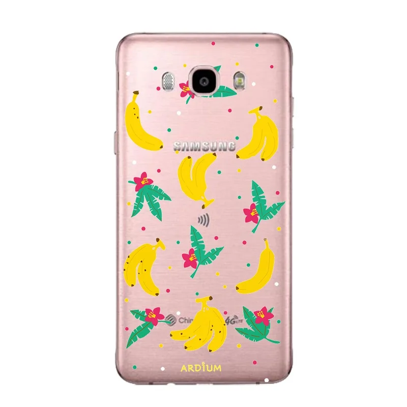 Banana Soft Clear TPU Phone Case For Samsung J3 J5 J7 S6 S7 S8 note8 A3 A5 C7 J2prime Snow White Micky FundasCover Free Shipping | Мобильные