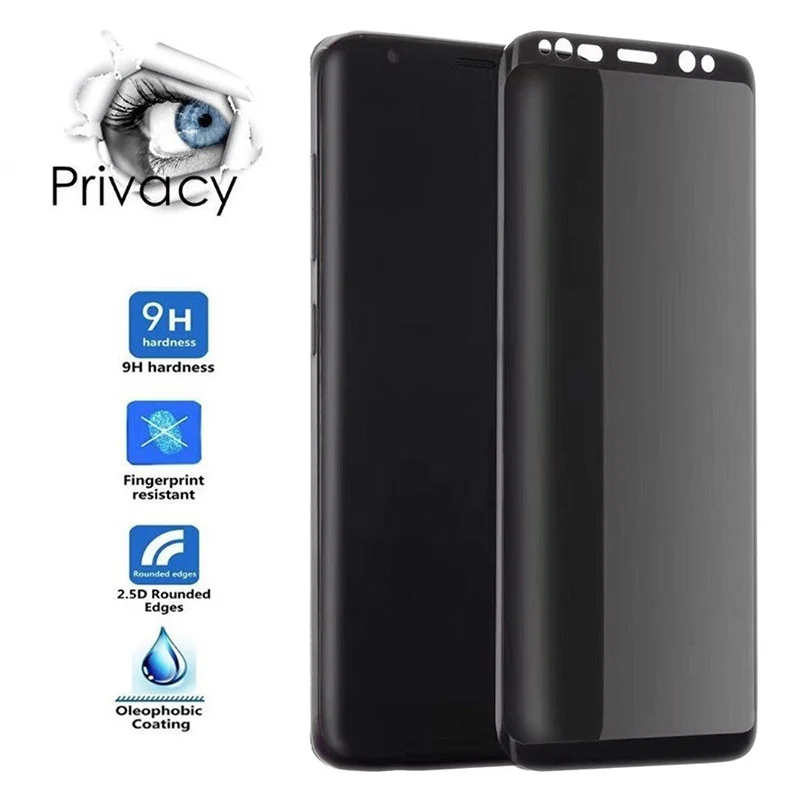 UVR анти шпионский Чехол-дружественное стекло для samsung Galaxy S9 S9 Plus конфиденциальность 3D полное покрытие протектор экрана анти-шпионское закаленное стекло