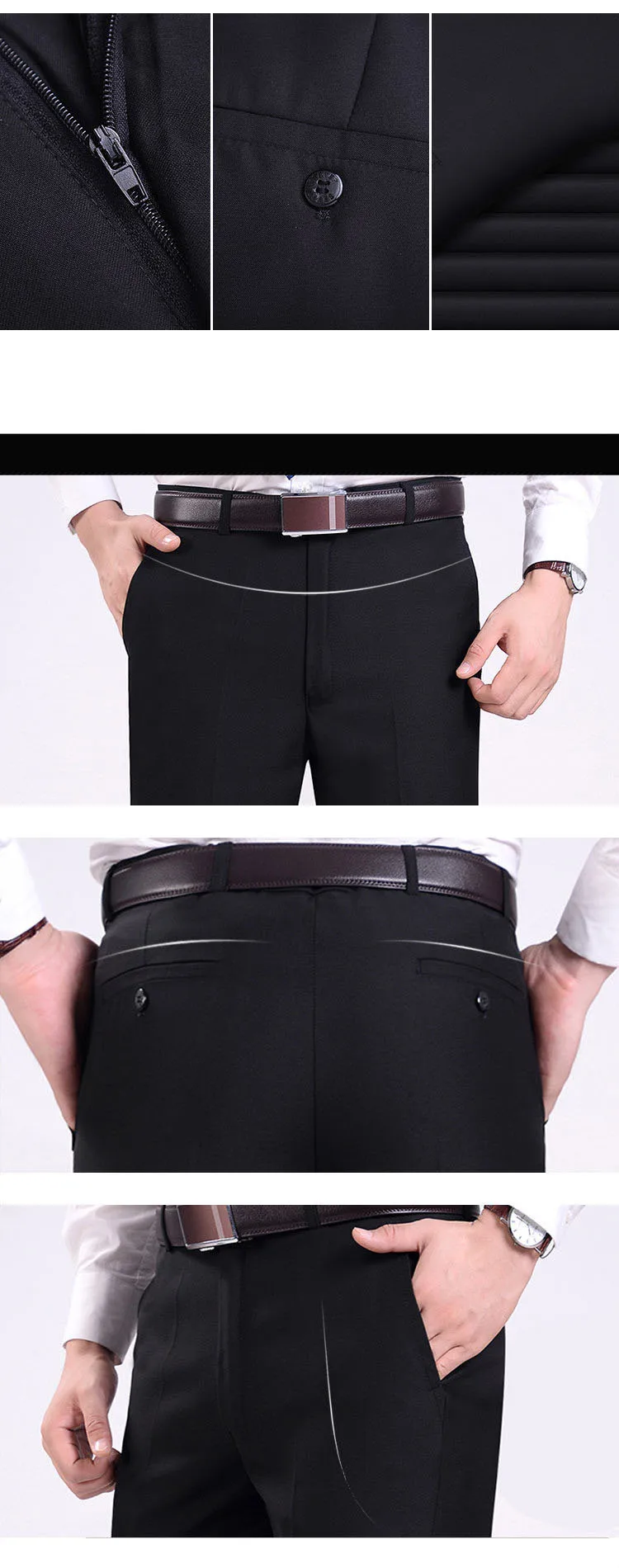 Весна Осень костюм брюки мужские s платье брюки Slim Fit прямые брюки офисные не морщинки Бизнес Формальные Брюки мужские Размер 28-41