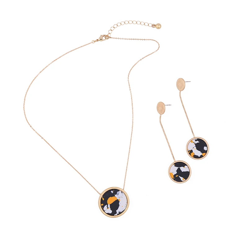 Оптовая цена Новое поступление круглое короткое ожерелье с подвеской из