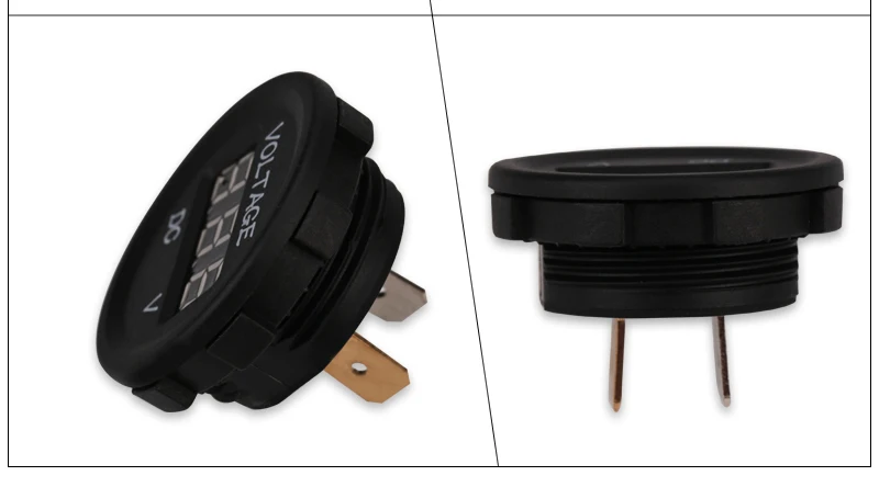 DC 12 V-24 V Водонепроницаемый мотоцикл Вольтметр Манометр вольтметр 12v автомобильный цифровой вольтметр Дисплей 3 цвета