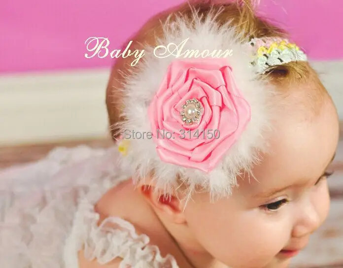 Children's Hair Accessories Beautiful Feathers Flowers With Christmas Headdress Band 1pcs | Детская одежда и обувь