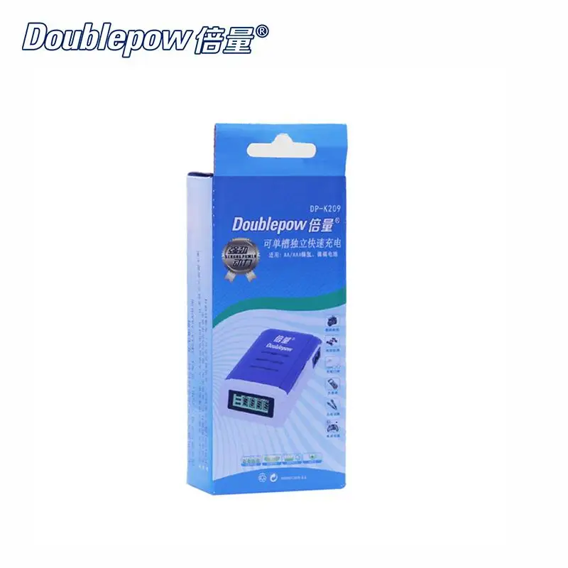 4 слота doulepow DP K209 lcd Интеллектуальное Быстрое зарядное устройство для 1 2 V AA/AAA Ni MH/Ni