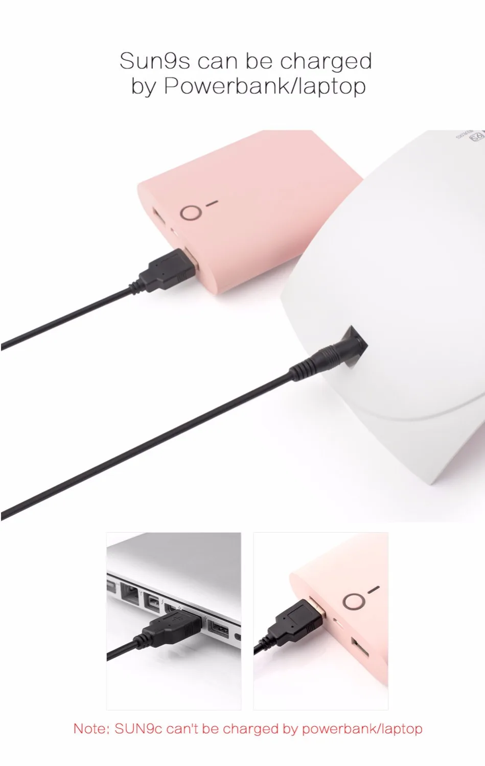 Новый SUN9S UV Светодиодная лампа для сушки ногтей 24 Вт УФ свет сухая маникюрная