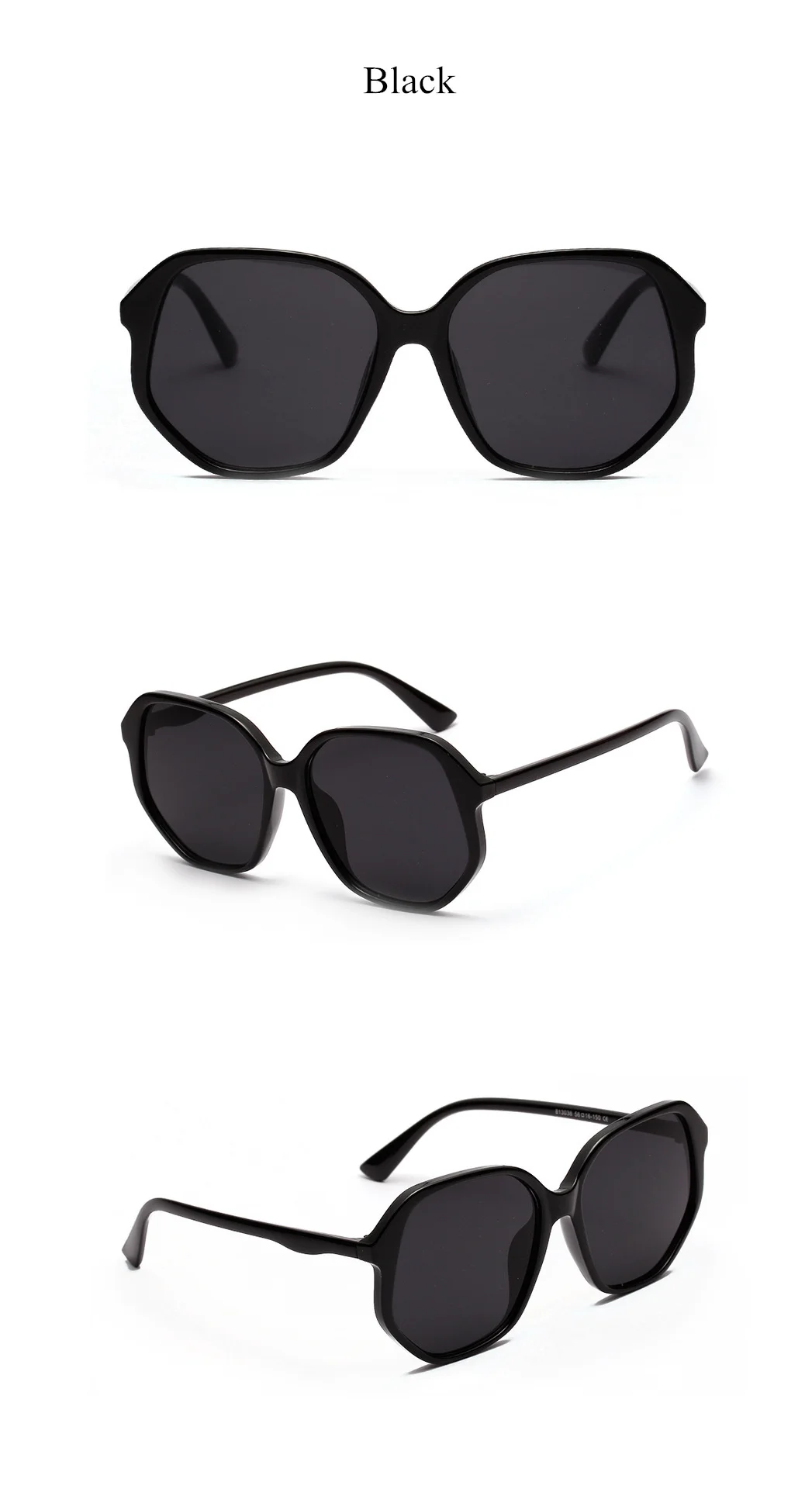 YOOSKE Oversized Women Sunglasses 90s Luxury Brand Designer Candy Colors Sun Glasses Ladies Retro Irregular Frame Glasses