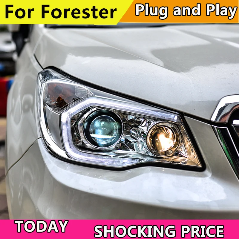 

ADD postage for Subaru Forester Headlights 2013-2016 LED Headlight DRL H7 D2H Hid Option Angel Eye Bi Xenon Beam