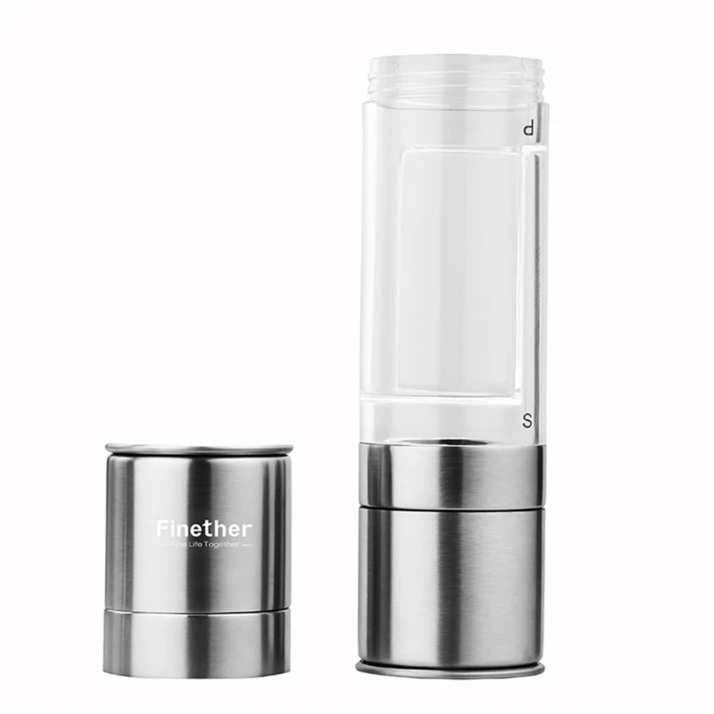 Мельница для перца Finether 2 в 1 мельница из нержавеющей стали ручная специй кухонные