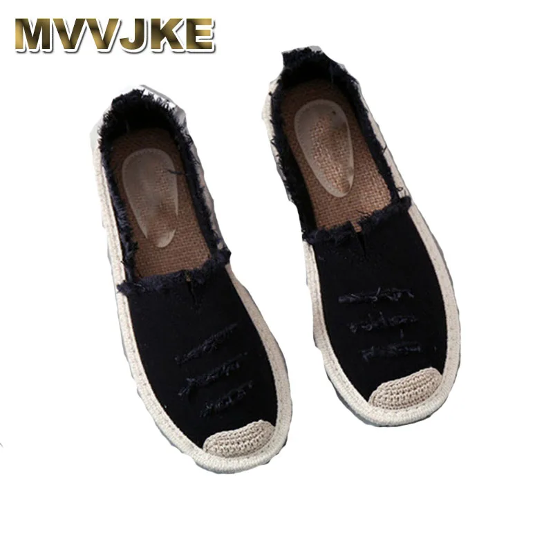 

MVVJKE Women Flats Shoes Slip On Ladies espadrilles Lazy Loafers Breathable Female Espadrilles 2019 Spring Footwear new shoes