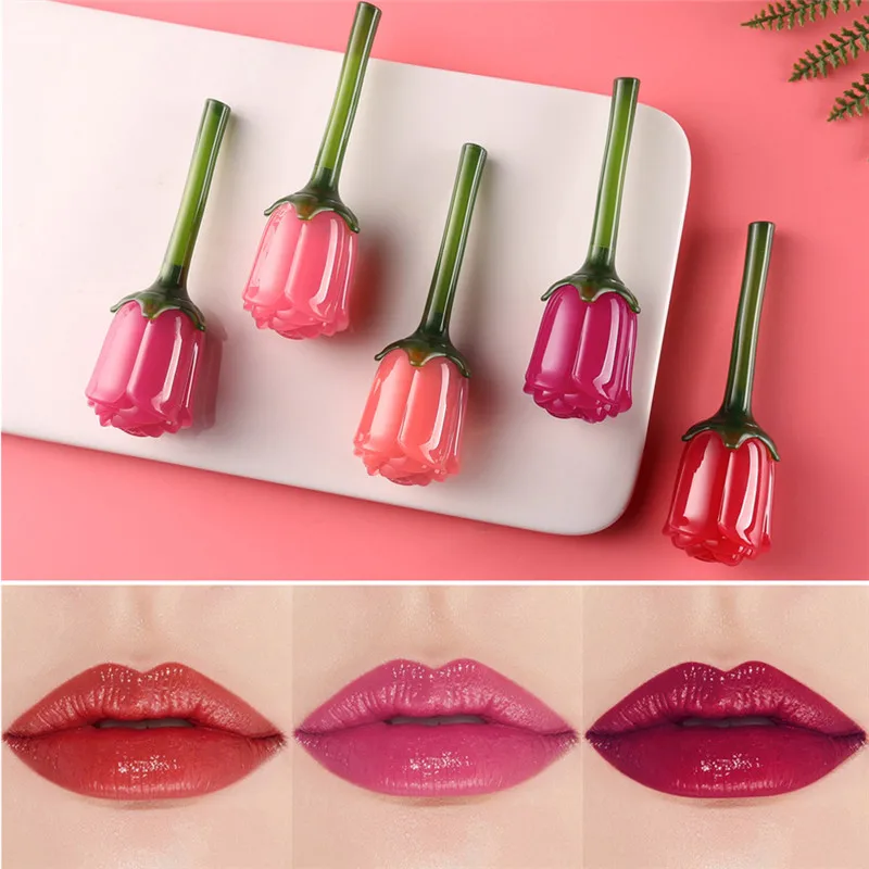 5 цветов фирменный увлажнитель длительного действия блеск для губ ТИНТ косметика