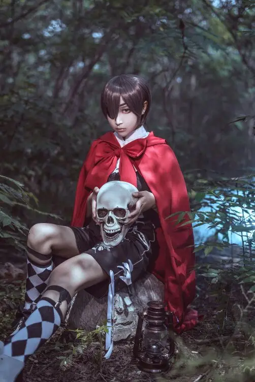 [Настройка] Аниме Kuroshitsuji Черный Дворецкий фигура Ciel Red Ridinghood униформа+ плащ Хэллоуин Косплей костюмы Новинка