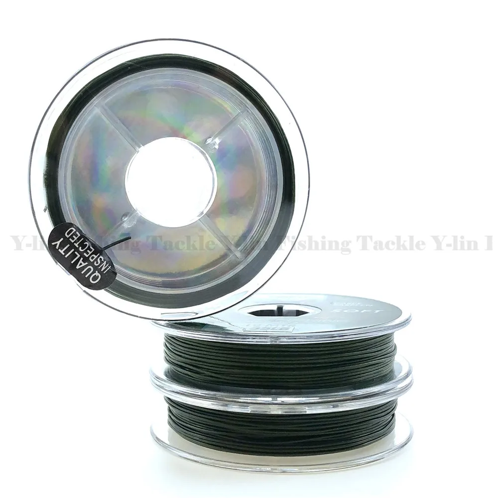 10m Carp fishing line green Coated Braid HookLink lead core leader for hair rigs quick sinking skin 15LB 25LB 35LB | Спорт и