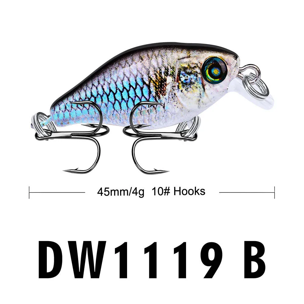 Пластиковые 1 шт. рыболовные приманки 4 5 см Suitabe первоклассник Crankbait жесткие