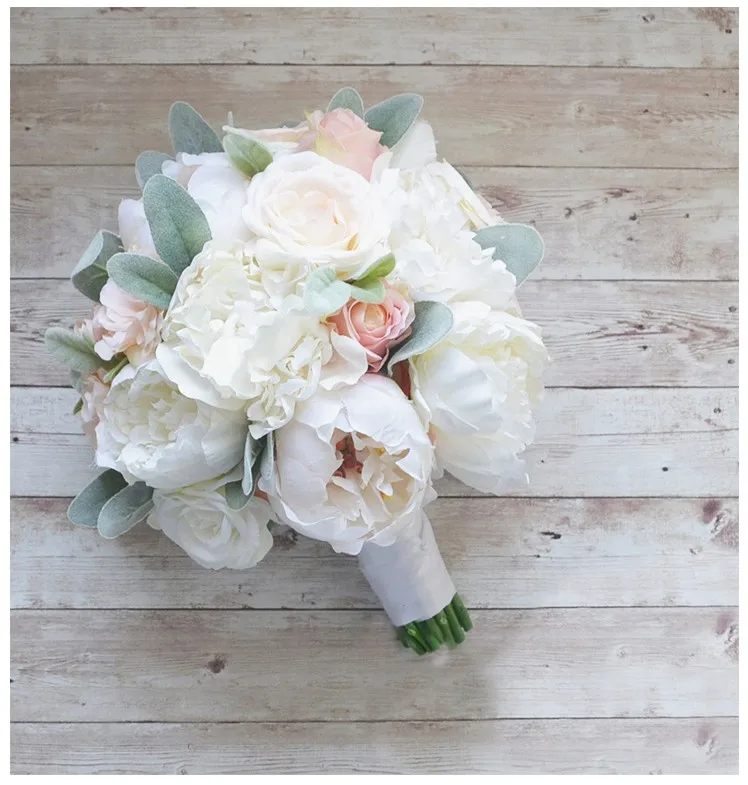 PEORCHID Peony Свадебный букет Bukiet Slubny Rose свадебный день невесты Цветы Букет невесты Fleurs Mariage