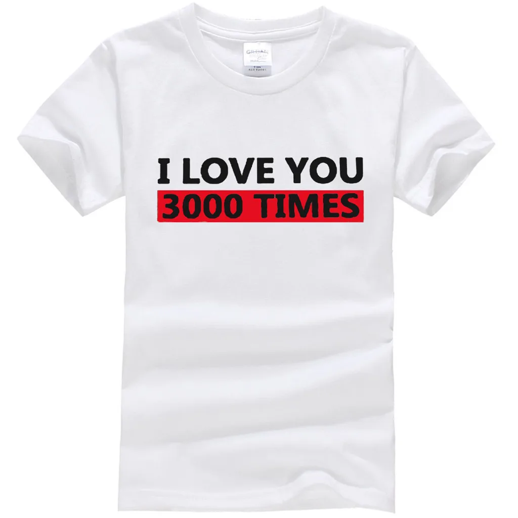 Футболка с надписью для девочек футболка маленьких принтом I Love You 3000 раз топы