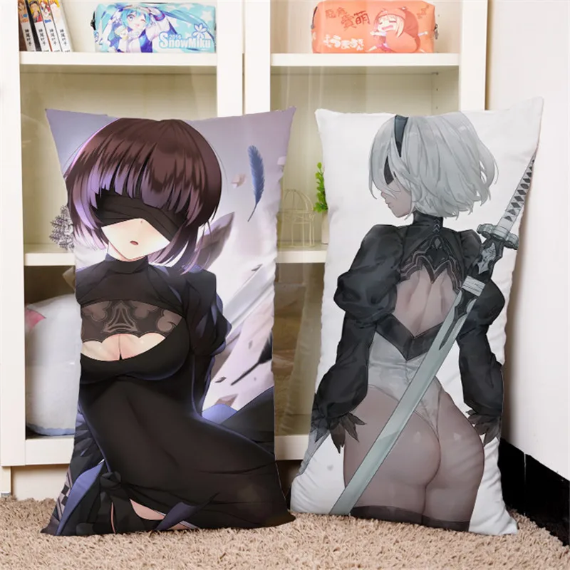 2017 новая Аниме игра NieR Automata подушка 40*70 см 3D узор YoRHa 2B 2A 9S наволочка постельные