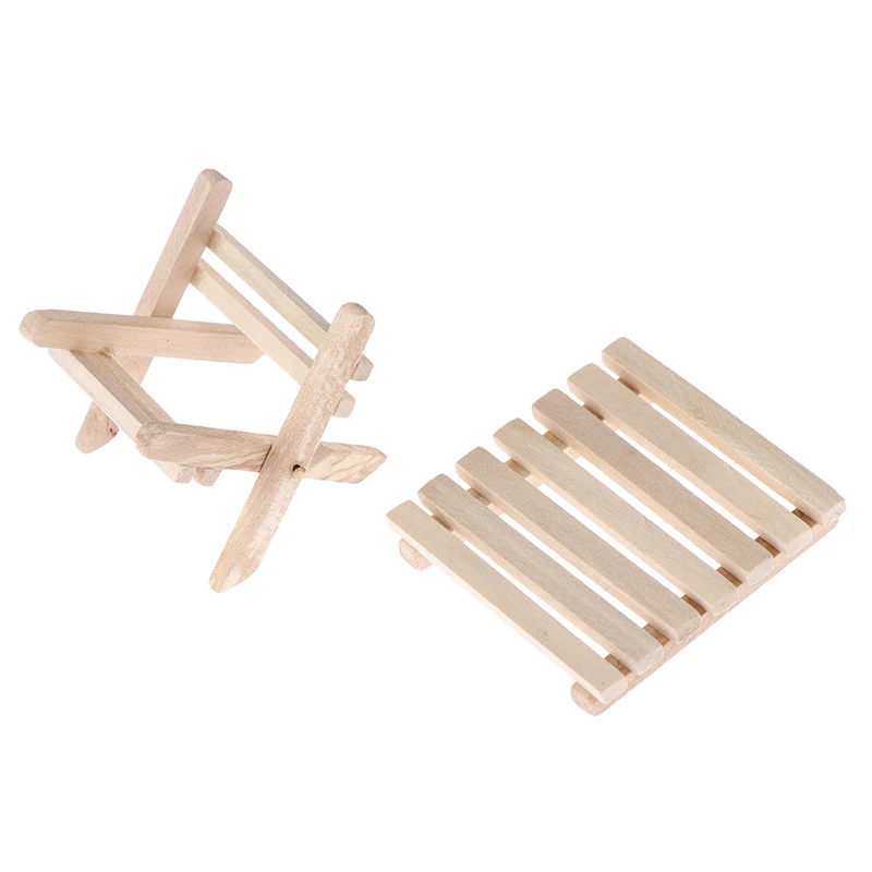 

1:12 DIY Miniature Furniture beach folding table for kids toys For Mini Doll House Miniatures Furniture Toys Gifts For Children
