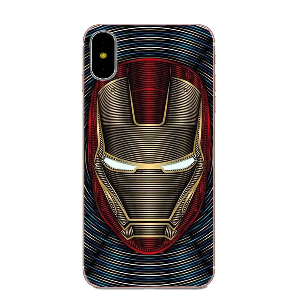 Mllsethe Великий Железный человек для Apple iPhone 4 4S 5 5C 5S SE 6 6S 7 8 Plus X XS Max XR рисунок