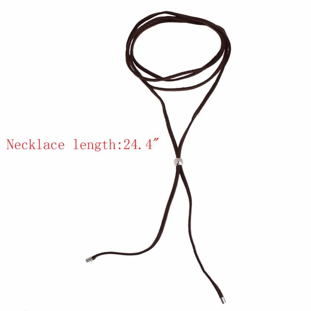 Женское кожаное ожерелье-чокер в стиле панк | Украшения и аксессуары