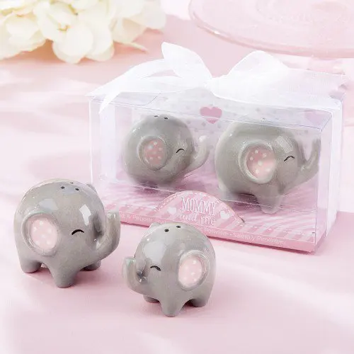 

New Arrival mommy and me lovely elephant salt pepper shaker wedding favor baby shower party gift present