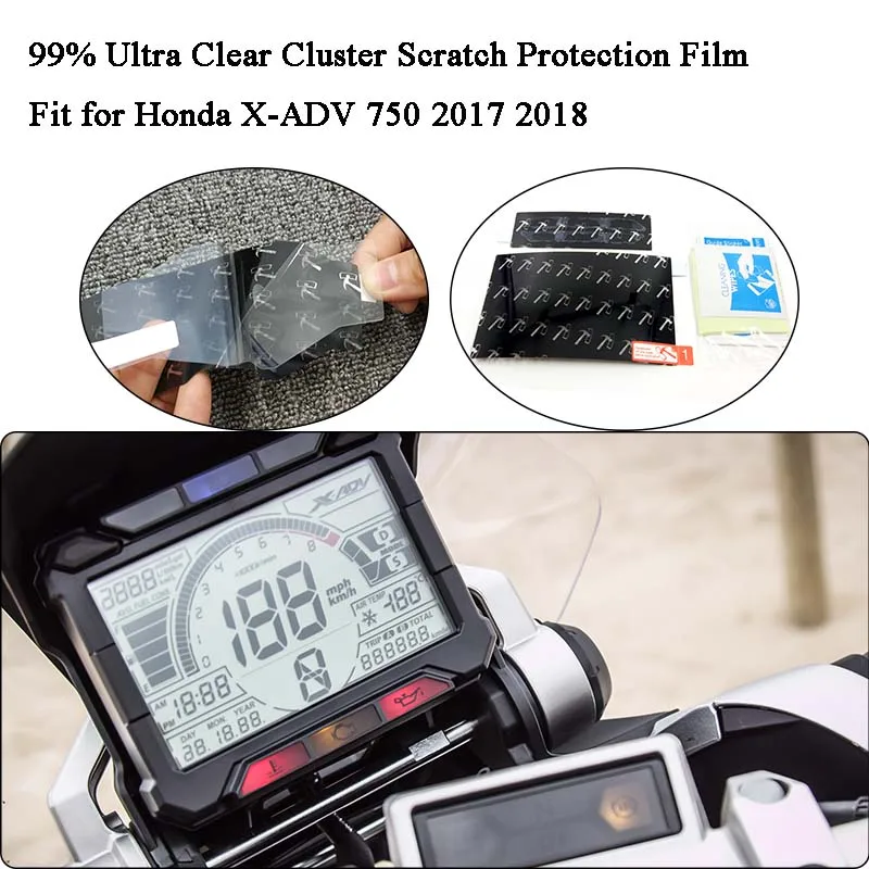 MTImport for Honda X-ADV 750 2017 2018 Speedometer Speedo Screen Cluster Scratch Protection Film Instrument Dashboard Shield | Автомобили
