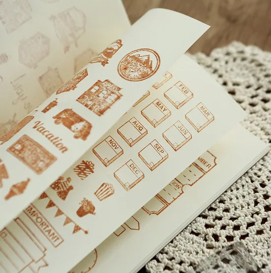 

Transpatent Silicone Seal Stamps Travel Diary Growth Record Album Scrapbooking Plan Making with inkpad DIY Decoration Material