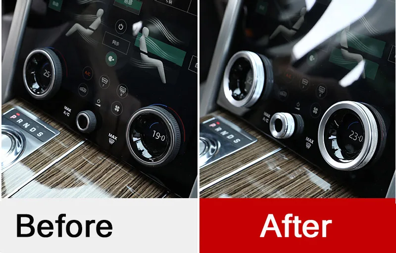 Для Range Rover Vogue 2018 ручки громкости автомобильного центрального кондиционера из