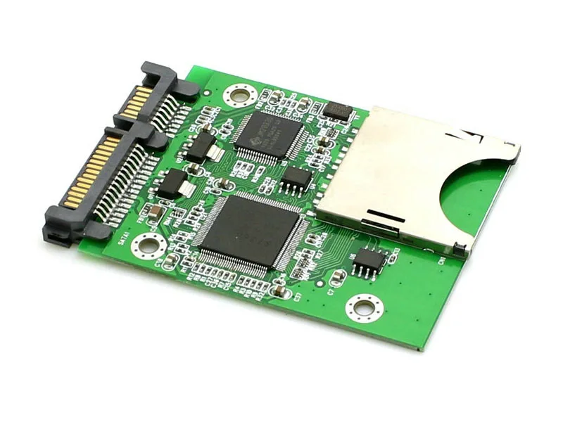 5 шт./лот карта памяти SD SDHC MMC на SATA 22pin SSD HDD жесткий диск адаптер | Компьютеры и офис