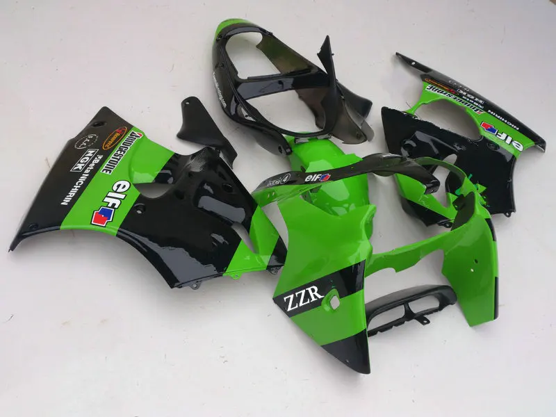Обтекатель KAWASAKI kit ZX 6R 2000 2001 2002 ZX6R 00 01 02 зелено черные Обтекатели AA28|Полные