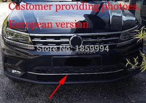 Передний Нижний Бампер для 2017 - 2021 VW Tiguan mk2, гоночный гриль