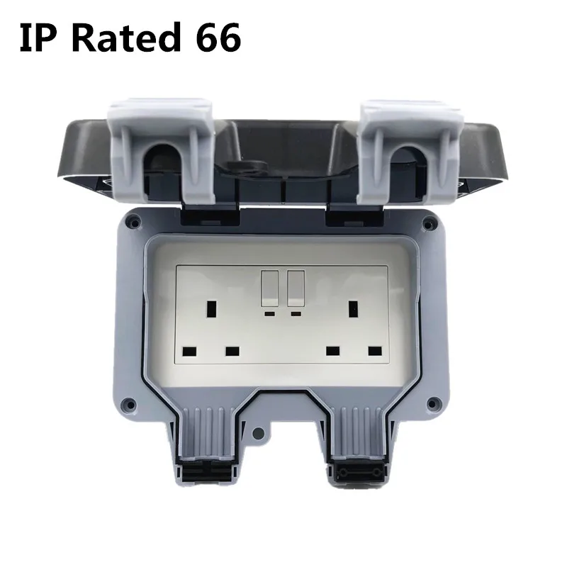 IP66 наружный настенный выключатель розетка и Пыленепроницаемая питания стандарт