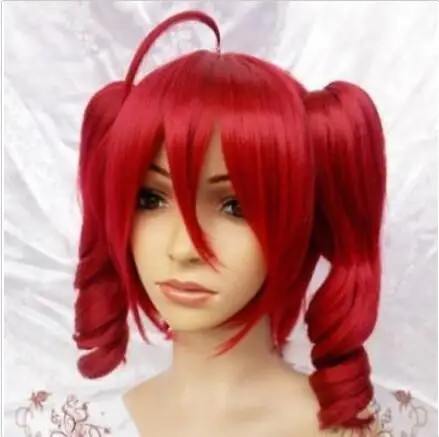 2016 Лидер продаж магазин dong1235 парик магазин&gt Vocaloid Teto Kasane красный косплей 2 клипсы