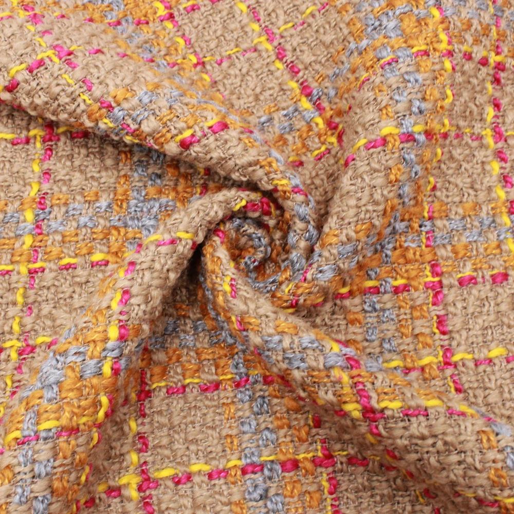 YLSX осень зима утолщение британский стиль кашемир клетчатая ткань большая юбка