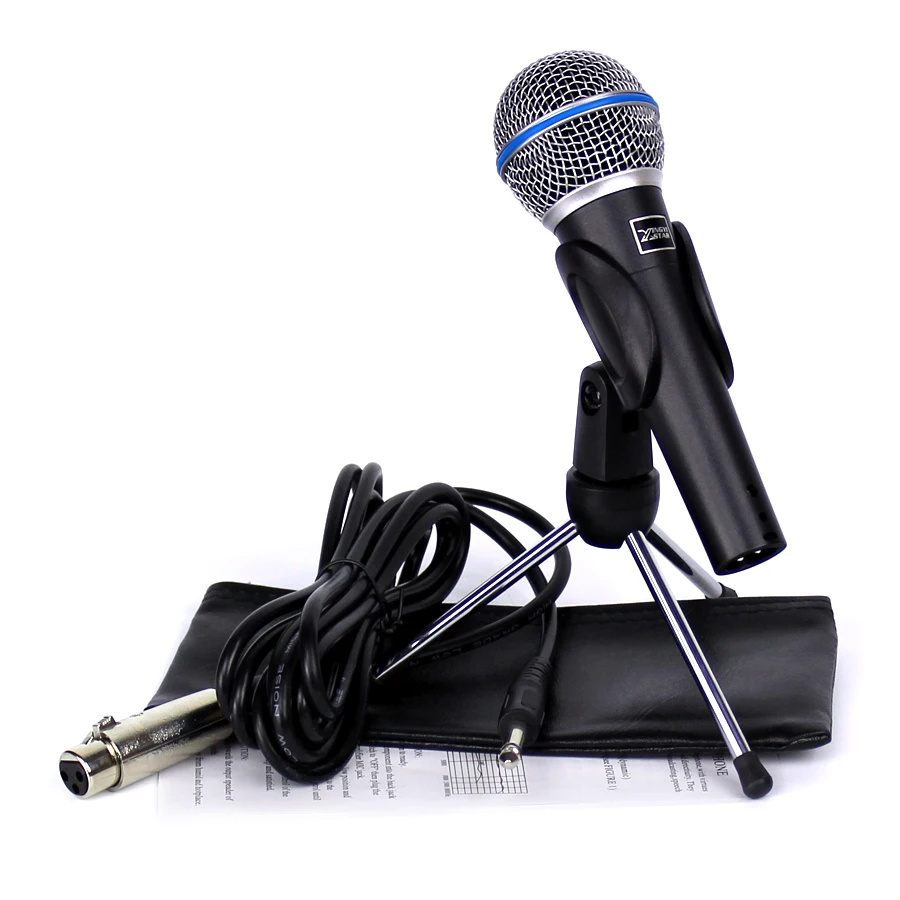 Профессиональный кардиоидный динамический микрофон Beta 58A проводной держатель