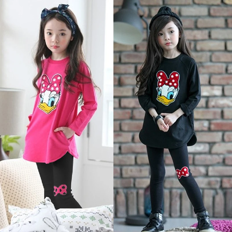 Коллекция 2019 года новая одежда для девочек Повседневный костюм маленьких