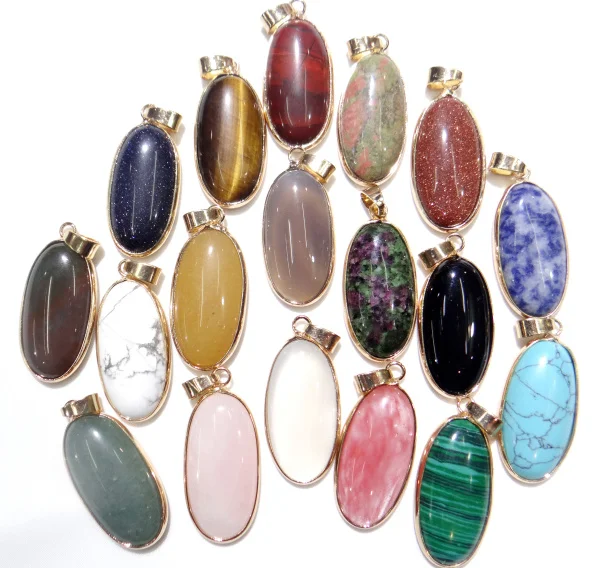 

Natuursteen Agaat tiger eye geel Unakite Opal Water drop Hanger Kralen Sieraden Bedels voor Kettingen Sieraden Maken 10 pc