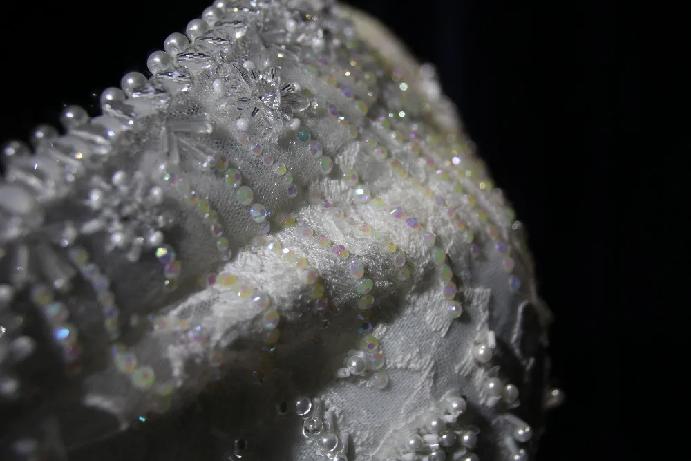 Роскошные Лодка шеи Русалка свадебное платье принцесса длинный белый Тюль