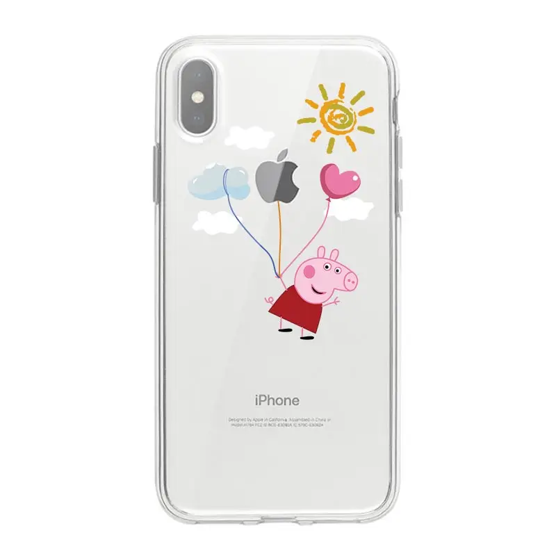 Применимый iphone6 7 8 x xr xsmax прозрачный окрашенный плоский мягкий чехол из ТПУ