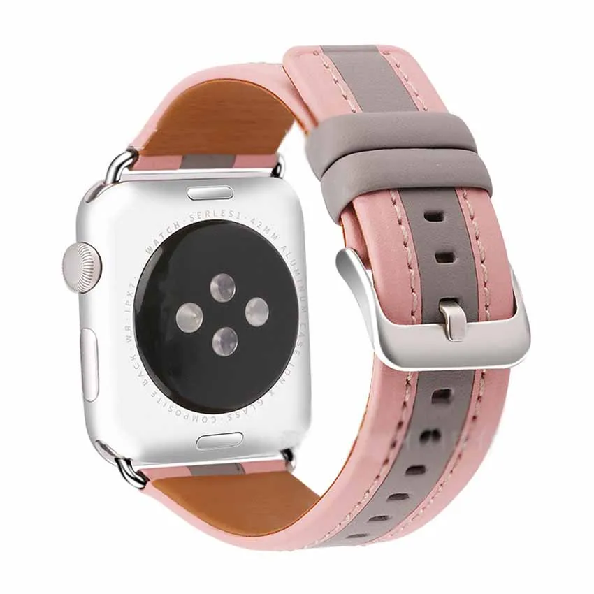 Кожаный ремешок для Apple watch band 4 3 iwatch 42 мм 38 44 40 аксессуары Пряжка браслет ремень AW865