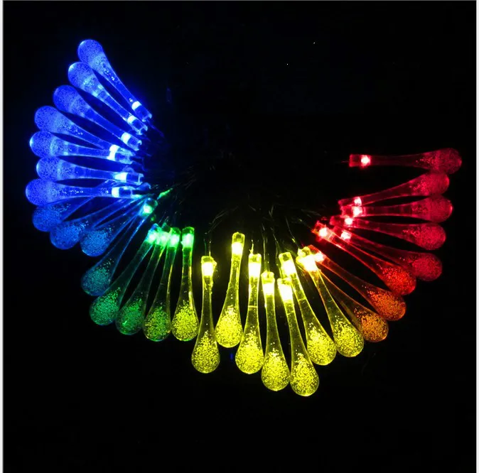 Leadleds 20 LEDs Flower Solar LED string lights RGB New Year Christmas Party Festival Decoration light Garden Outdoor Lamp | Лампы и