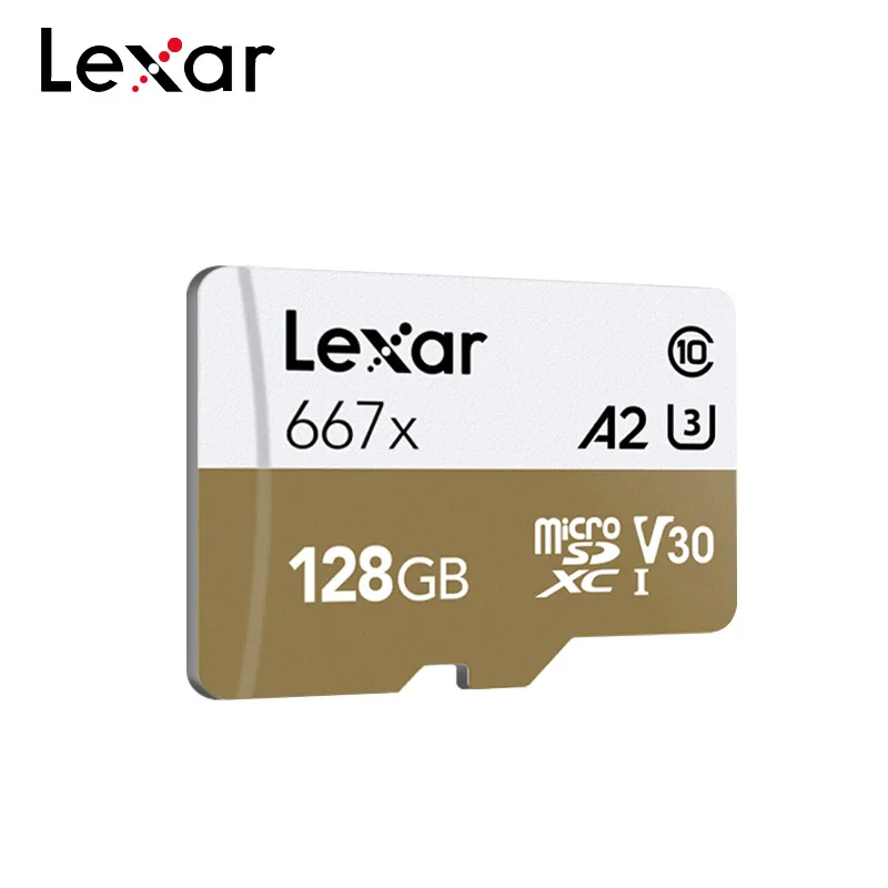 Lexar 256 ГБ Micro SDXC UHS-I карты 128G A2 U3 V30 класс 10 карта для 1080p Full-HD Профессиональный 667x 3D для 4K видео
