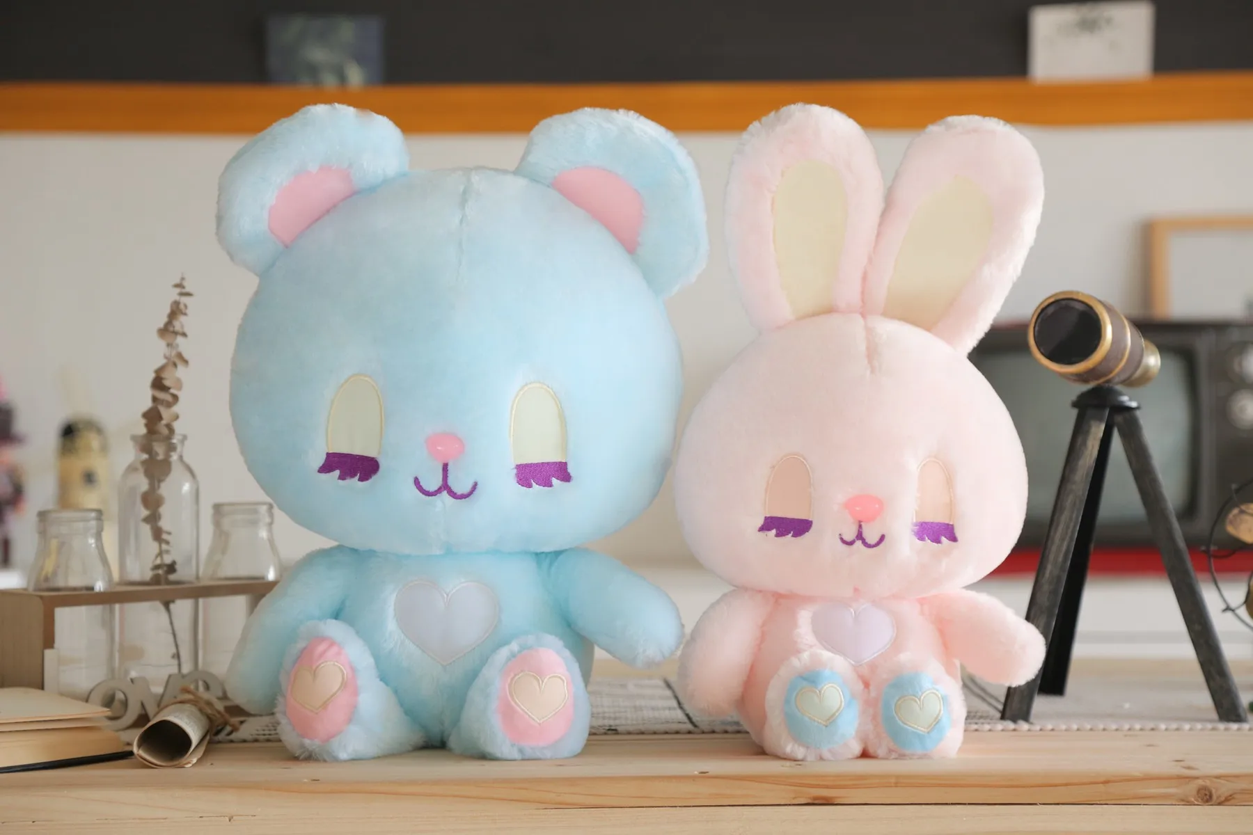 35*40 см милый кролик медведь Kawaii кукла животных мягкая плюшевая игрушка качество ребенок спящий подарок на день рождения девочка детское украшение