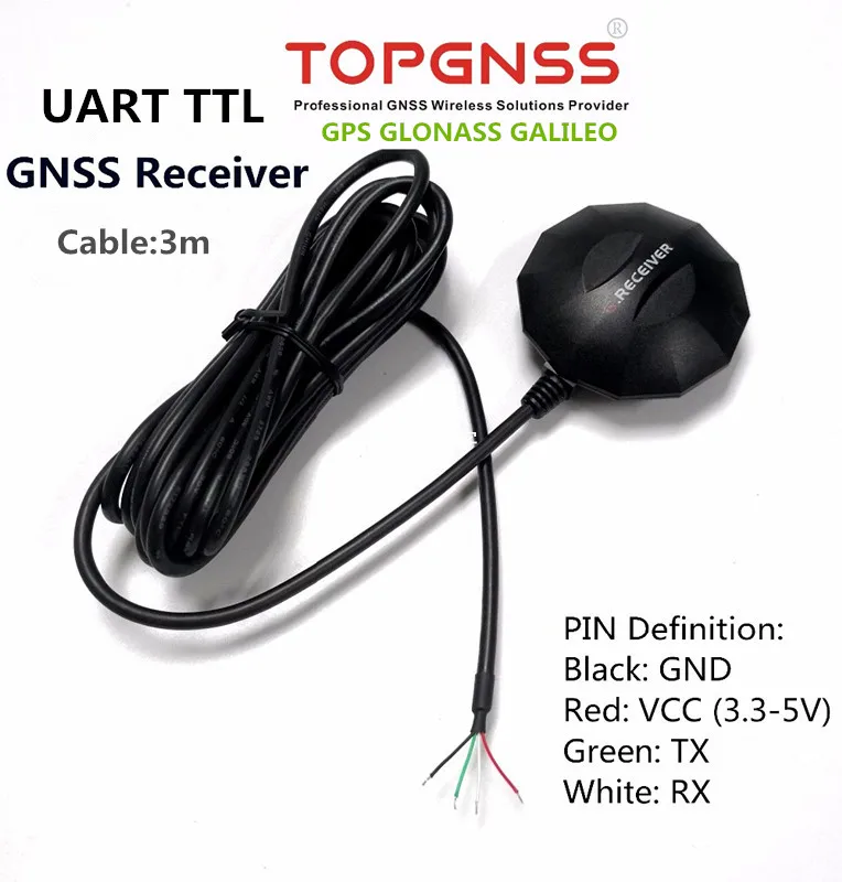 Приемник SUART TTL GPS ГЛОНАСС GALILEO со встроенной вспышкой поддержка настройки NMEA.