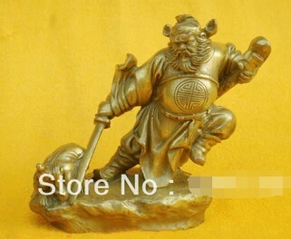 Китайский изгонщик Чжун Куй Бронзовая статуя фигурка | Дом и сад