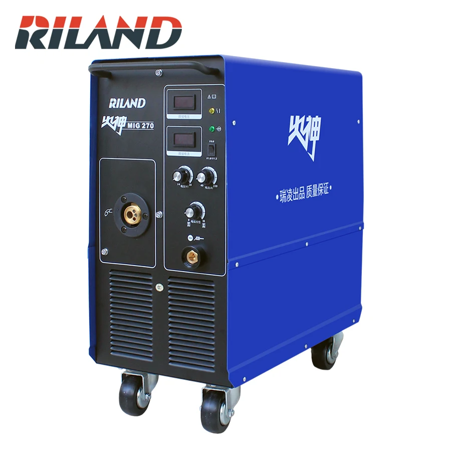 RILAND MIG270 3 P инвертор DC интегрированный углекислый газ экранированный MIG сварочный аппарат 380 В