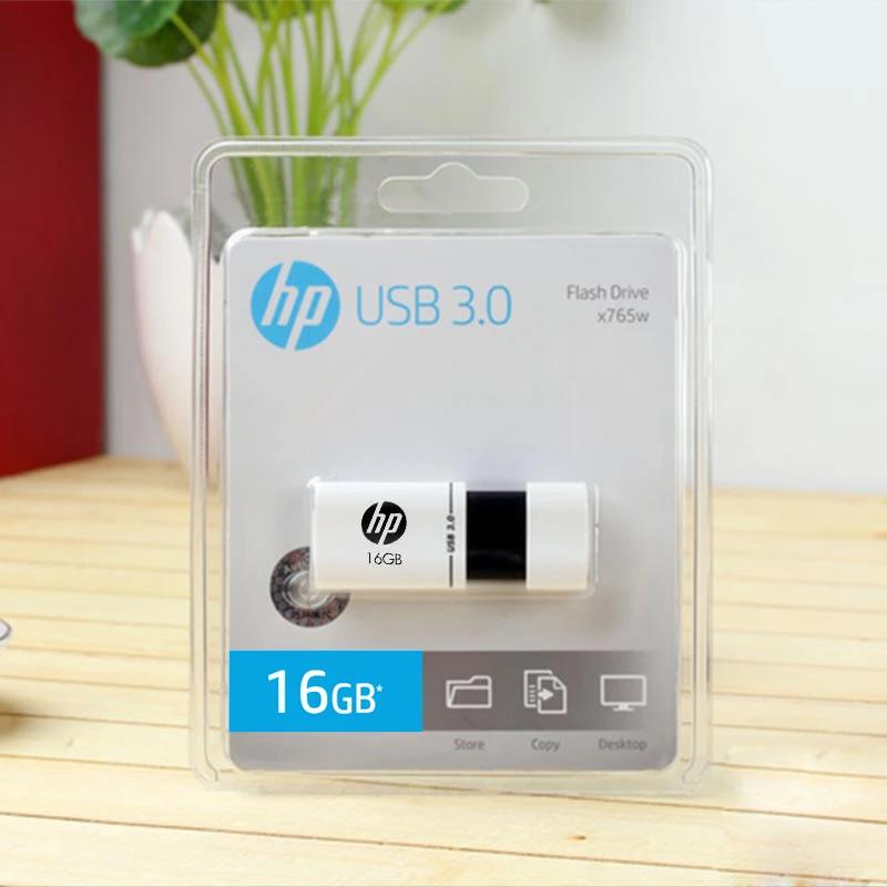 Hp USB 3 0 флешка 16 ГБ 32 64 и 128 Гб Flash Drive утилита белый накопитель X765W Dropshipping