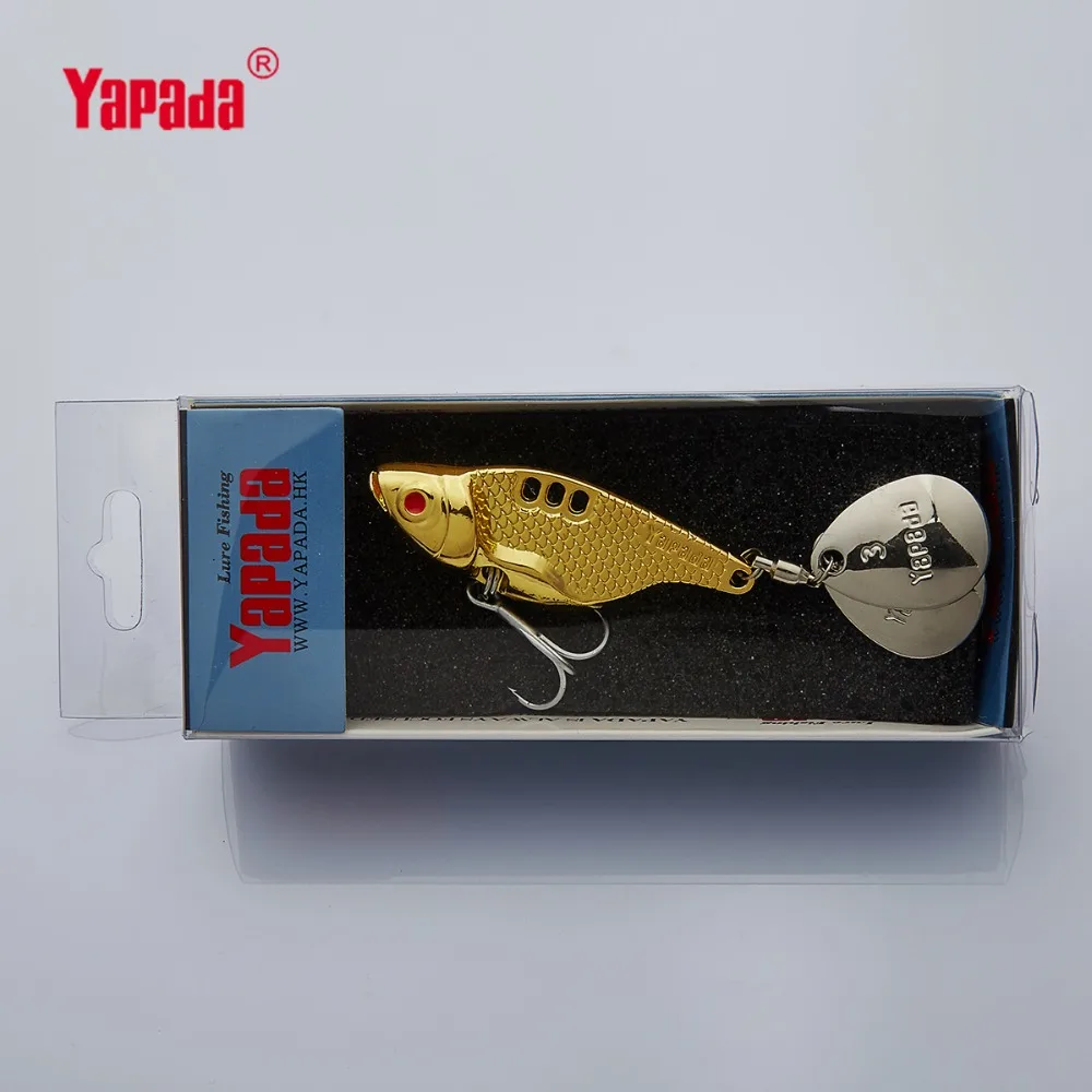 YAPADA VIB 302 большой живот 10 г/15 г/20 г/25 г тройной крючок + вращающиеся пайетки 43 мм/49
