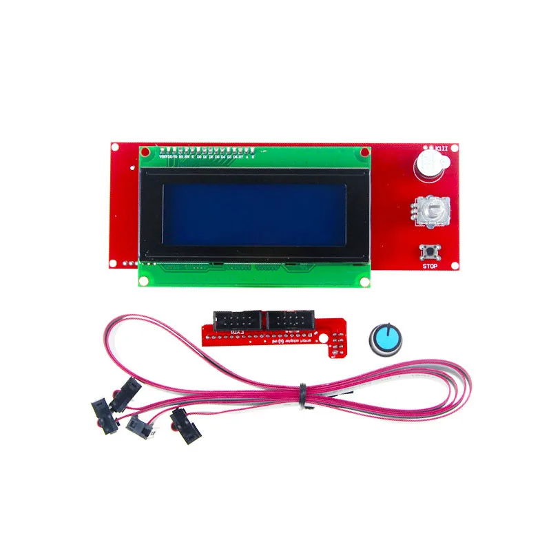 Комплект Reprap Ramps 1 6 с Mega 2560 r3 + Heatbed MK2B 2004 ЖК контроллер DRV8825 механический